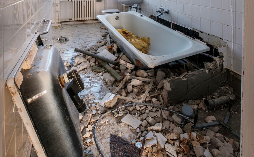 Bathroom Demolition - Carolina Home Remodeling Specialists
